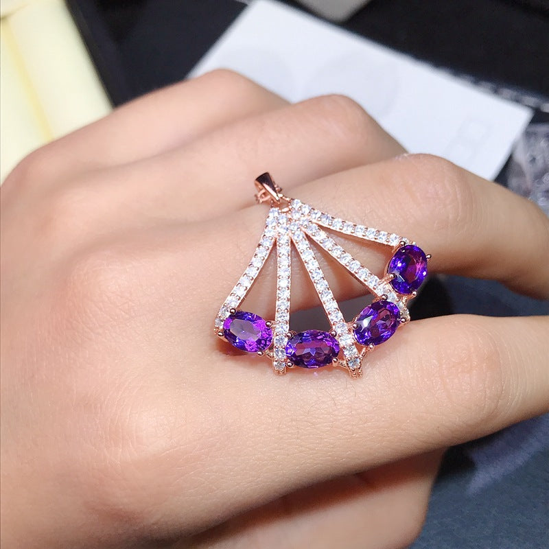 S925 Amethyst Pendant