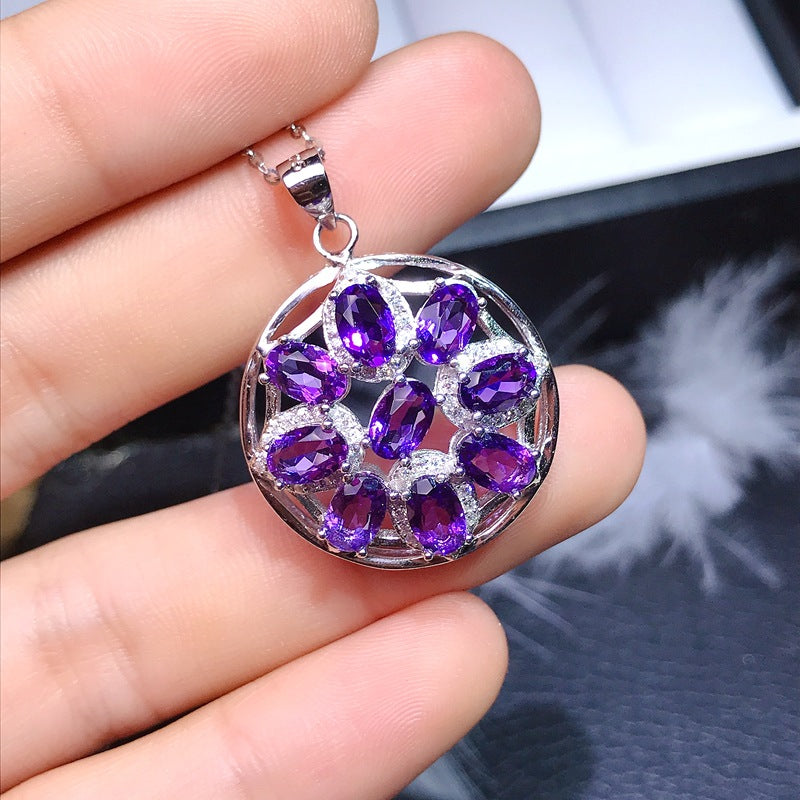 S925 Amethyst Pendant