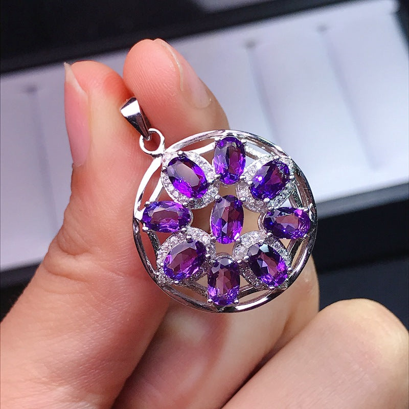 S925 Amethyst Pendant