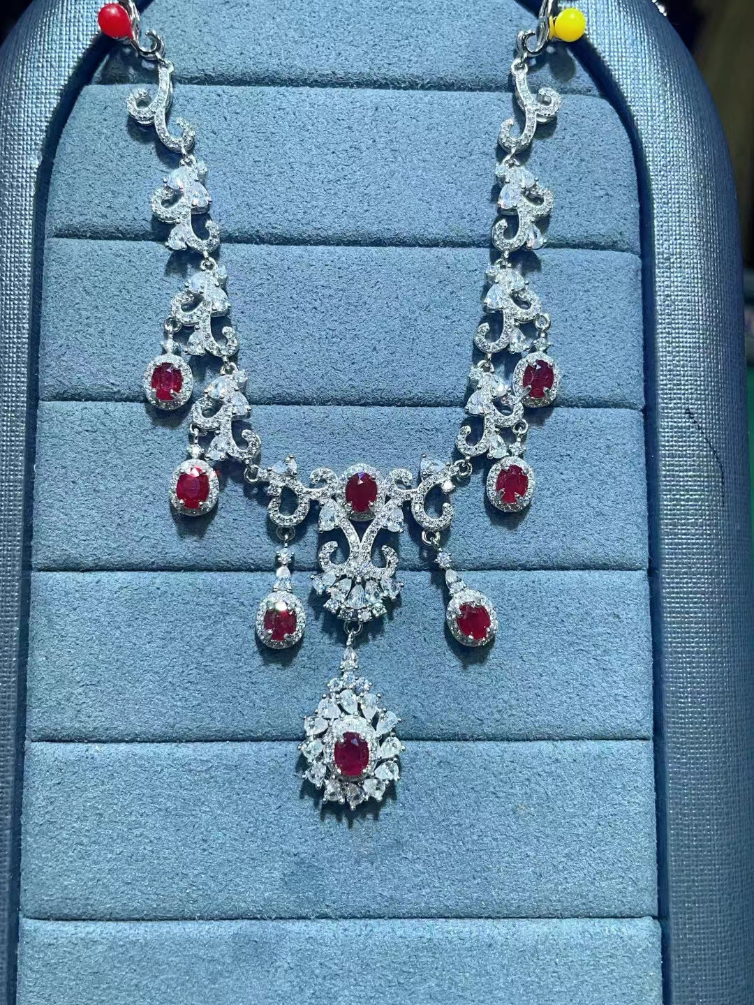 S925 Natural Ruby Necklace