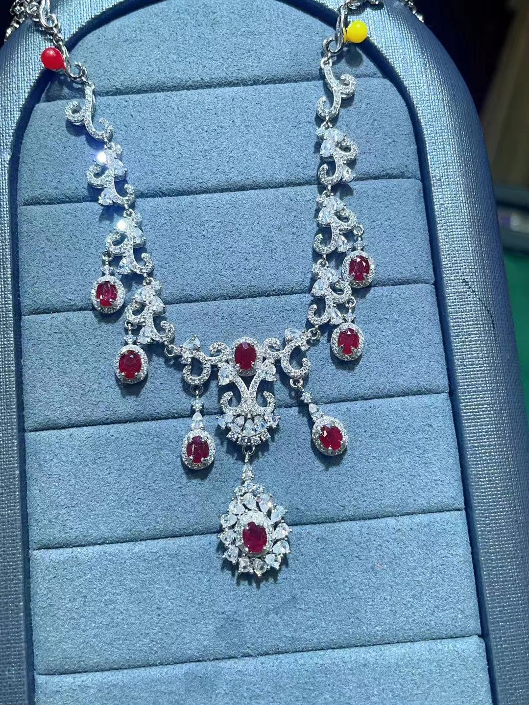 S925 Natural Ruby Necklace