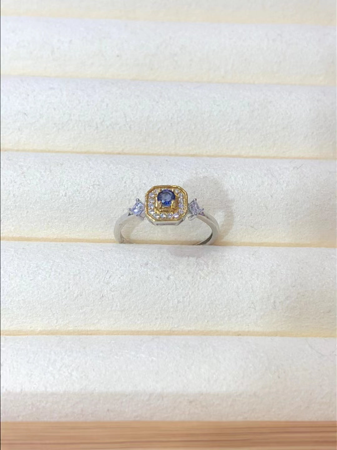 S925 Natural Sapphire Ring