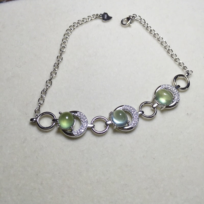 S925 Natural Grape Stone Bracelet