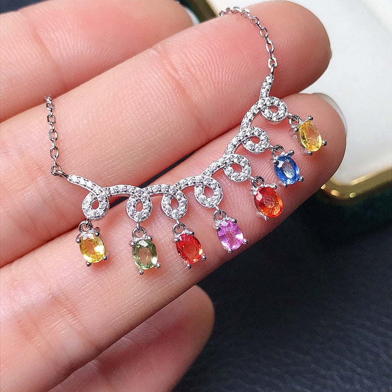 S925 Natural Color Sapphire