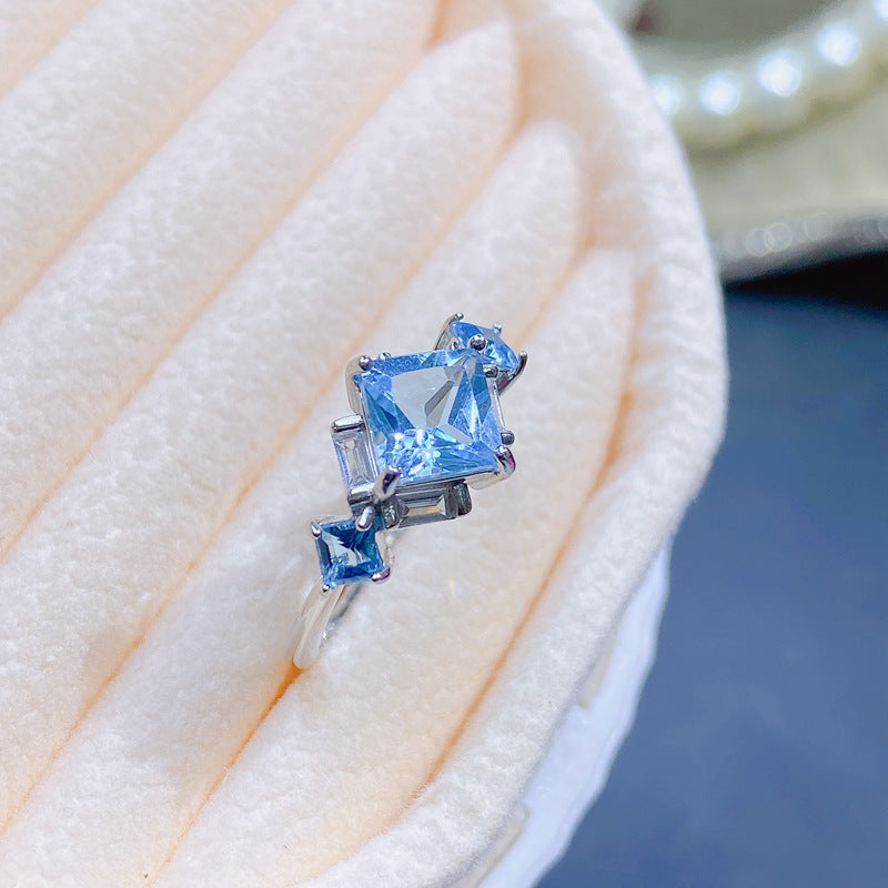 S925 Fashion Natural Topaz Ring