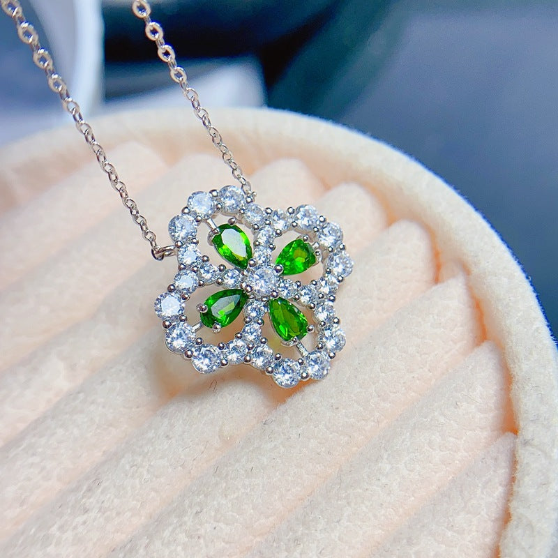 S925 Natural Tourmaline Necklace