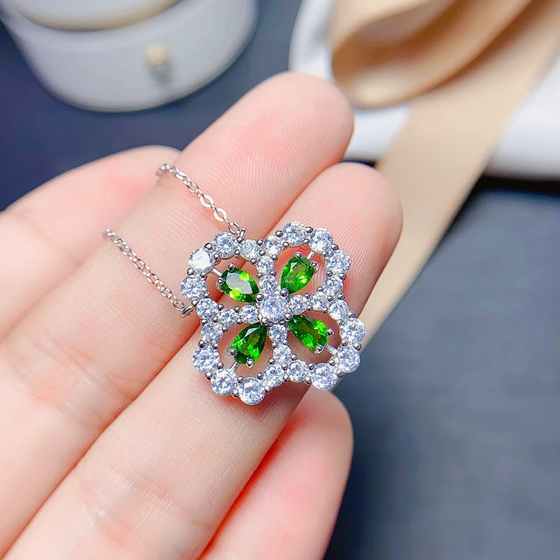 S925 Natural Tourmaline Necklace
