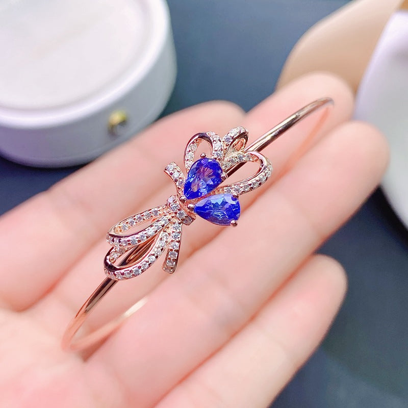 S925 Natural Tanzanite Bracelet
