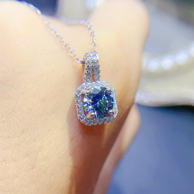 S925 moissanite diamond pendant one carat ladies pendant