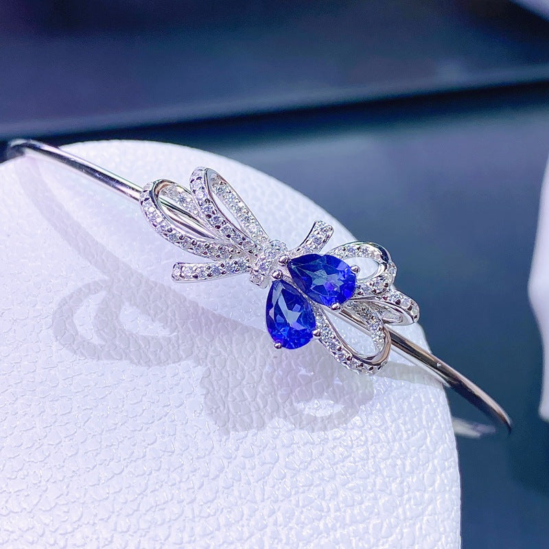 S925 Natural Sapphire Bracelet