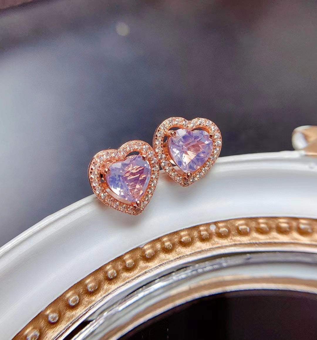 S925 New Lavender Amethyst Earrings