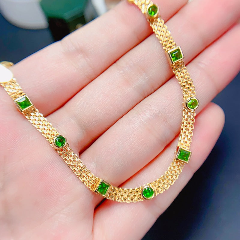 S925 Natural Tourmaline Bracelet
