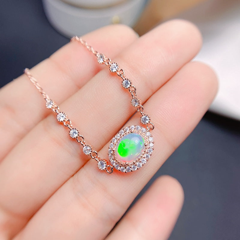 S925 Natural Delicate Opal Bracelet