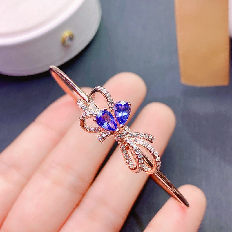 S925 Natural Tanzanite Bracelet
