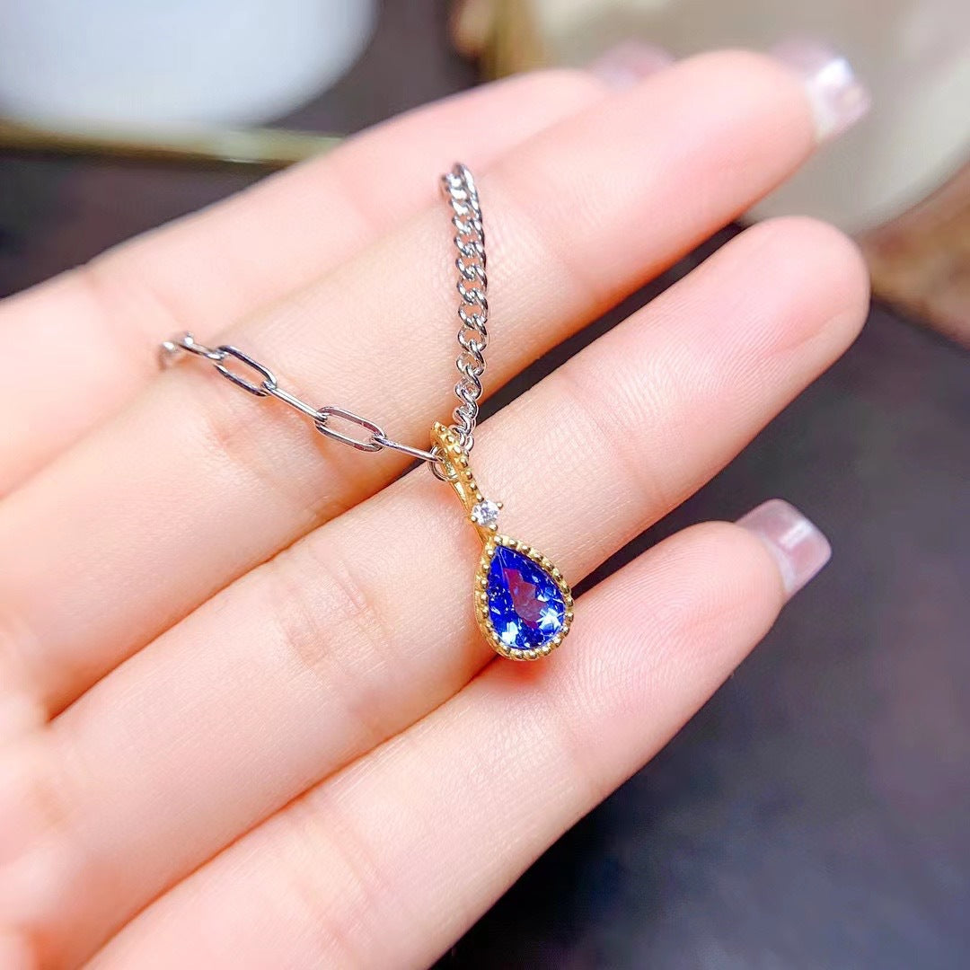 S925 1 Carat Natural Tanzanite Women's Bracelet