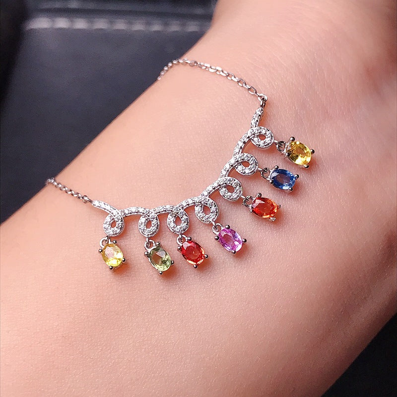 S925 Natural Color Sapphire