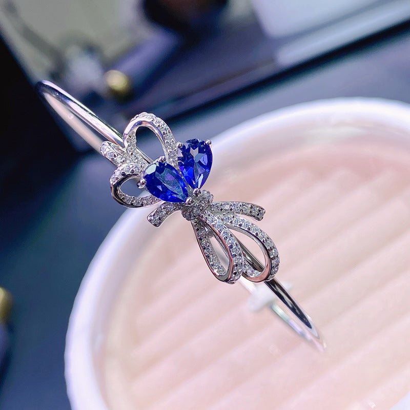 S925 Natural Sapphire Bracelet