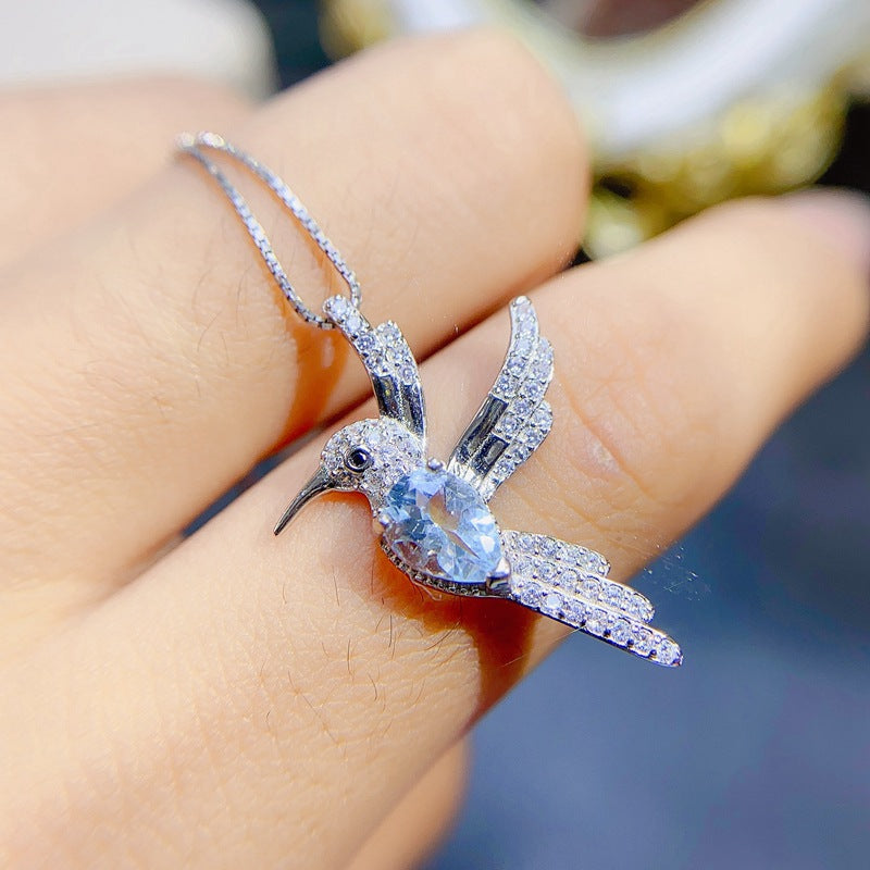 S925 Natural Water Drops Topper Cute Pendant