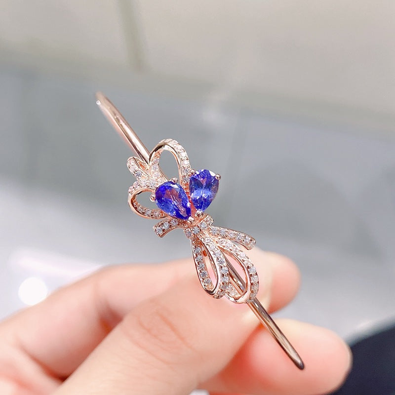 S925 Natural Tanzanite Bracelet