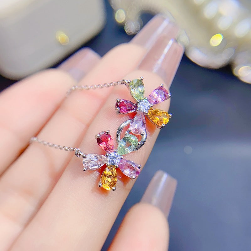S925 Natural Candy Tourmaline Set