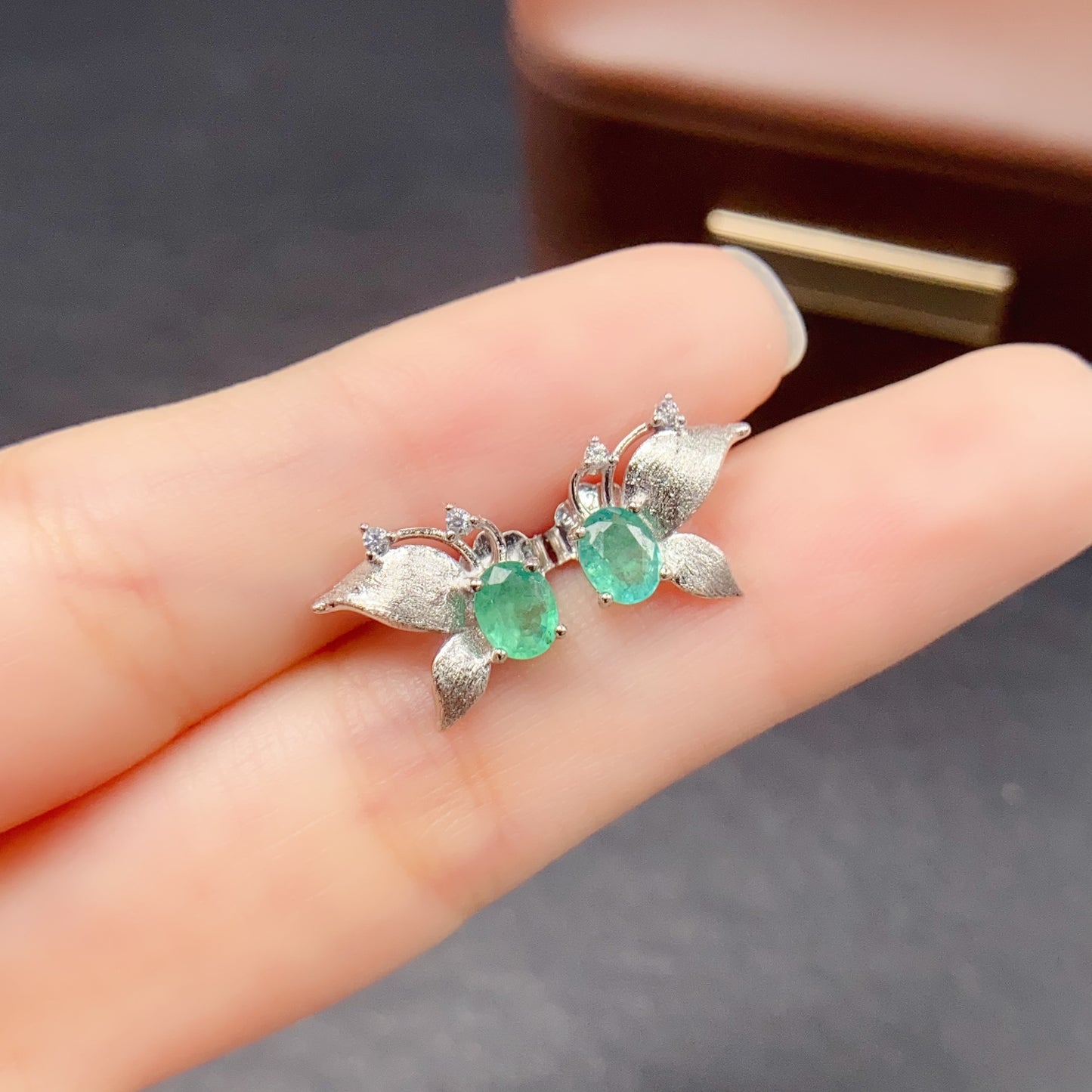 Natural Alexandrite Earrings Teardrop Shape 4x5mm Color Change Fire Flash 925 Silver Fine Jewelry For Women