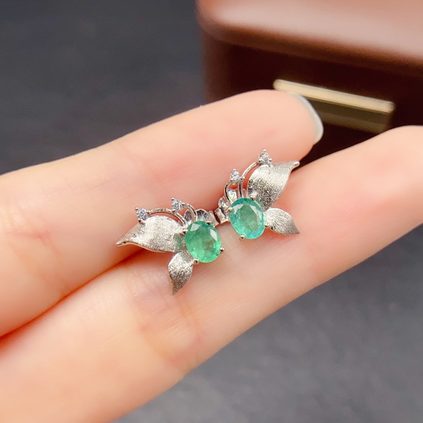 Natural Alexandrite Earrings Teardrop Shape 4x5mm Color Change Fire Flash 925 Silver Fine Jewelry For Women
