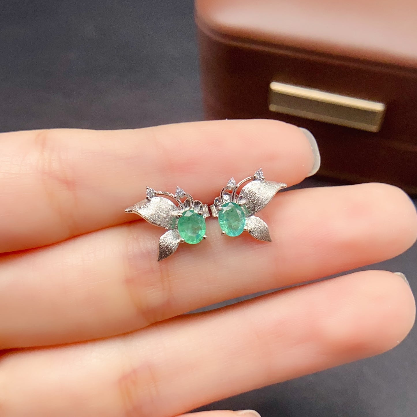 Natural Alexandrite Earrings Teardrop Shape 4x5mm Color Change Fire Flash 925 Silver Fine Jewelry For Women
