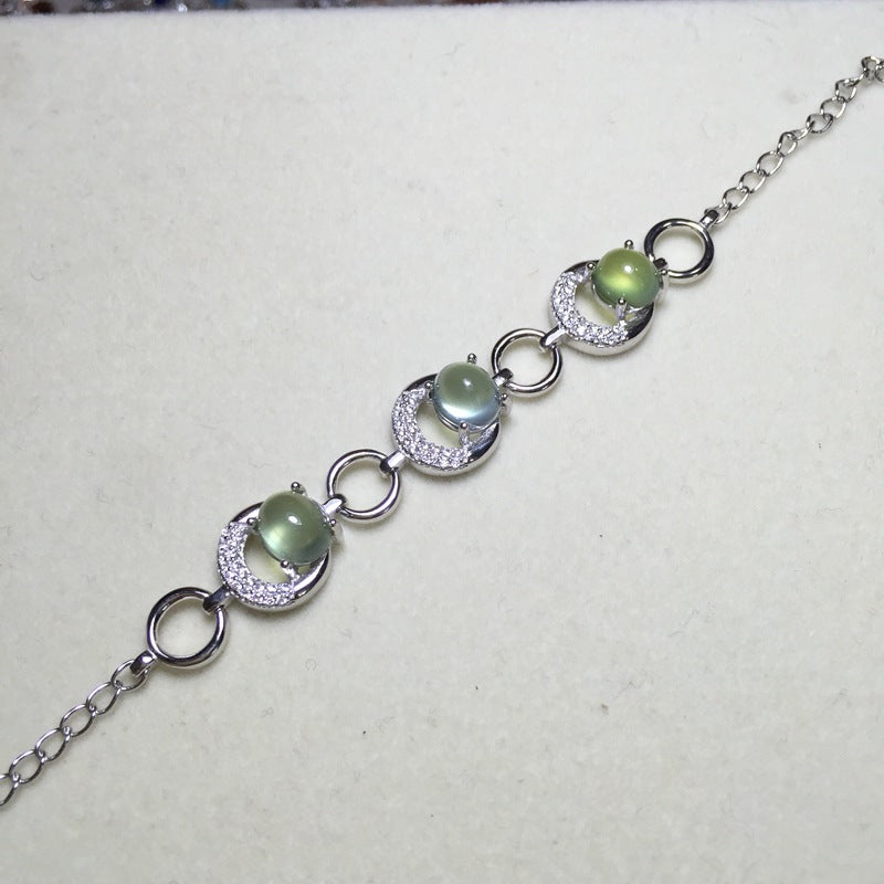 S925 Natural Grape Stone Bracelet