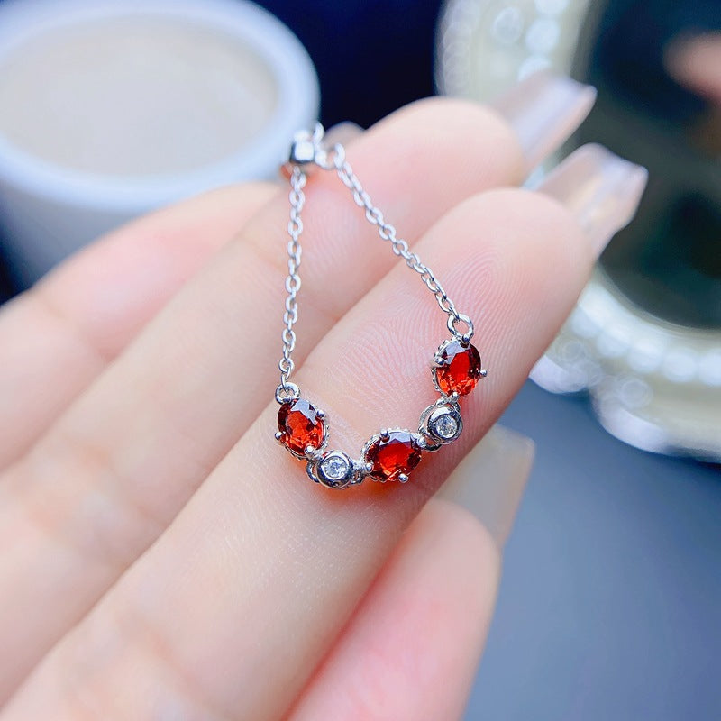 S925 Simple 925 Silver with Natural Ring