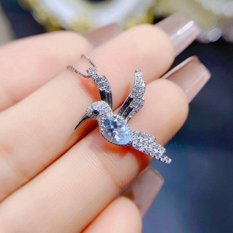 S925 Natural Water Drops Topper Cute Pendant