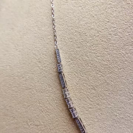 Natural Tourmaline Necklace, Light Luxury Design, 925 Silver Setting, Simple & Elegant, Beautiful Color, 5x7mm Gem