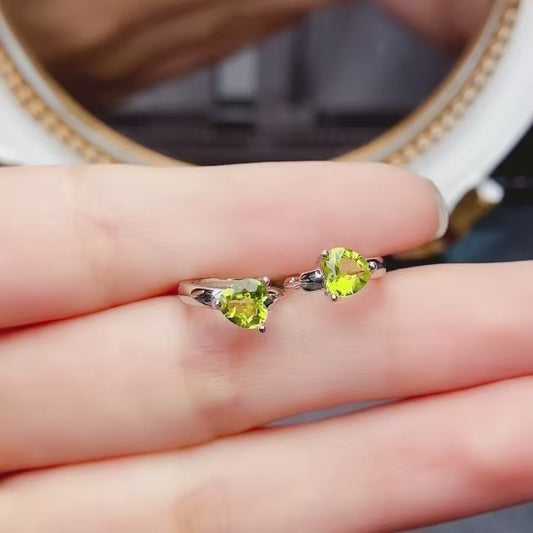 Natural Peridot Earrings Studs & Cuffs 5x5mm VVS Clarity Fire Flash 925 Silver Fine Jewelry For Women